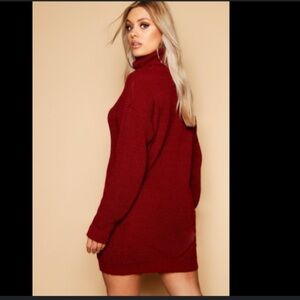 Aritzia Wilfred Merino Wool Cotton Knit Turtleneck Sweater Dress